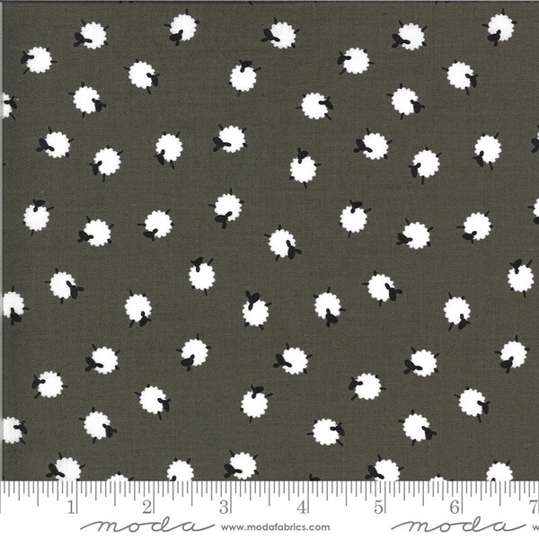 Last 32"! On The Farm Grey 20706 22 by Stacy Iest Hsu for Moda Fabrics