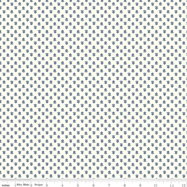 Gretel C7837 Denim by Amy Smart for Penny Rose Fabrics Riley Blake - by the half-yard