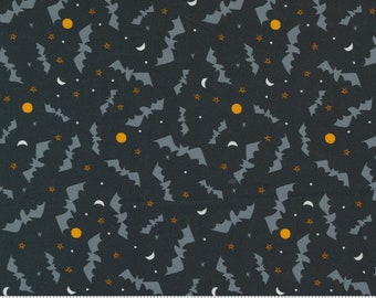 Holiday Halloween 20730 12 Midnight by Stacy Iest Hsu for Moda Fabrics - by the half-yard