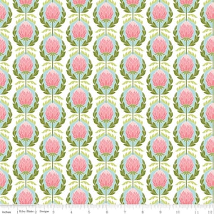 Into the Garden by Amanda Herring C5592 White Artichoke for Riley Blake - by the half-yard