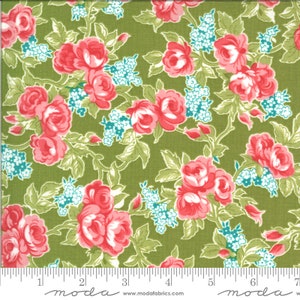 Pocketful of Posies Sprig 33540 16 by Chloe&#39;s Closet for Moda Fabrics - by the half-yard