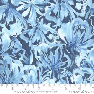 Sunshine Blue Skies 39823 19 Indigo by Create Joy Project for Moda Fabrics - by the half-yard