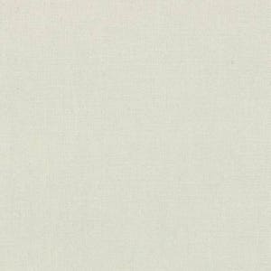 May include: A close-up of a cream-colored fabric with a subtle woven texture. The fabric has a neutral tone, appearing off-white or very light beige. The weave is visible, suggesting a natural fiber like linen or cotton.
