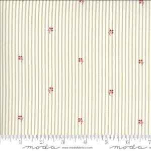 Belle Isle 14917 16 Stripe Taupe by Minick and Simpson for Moda Fabrics - by the half-yard