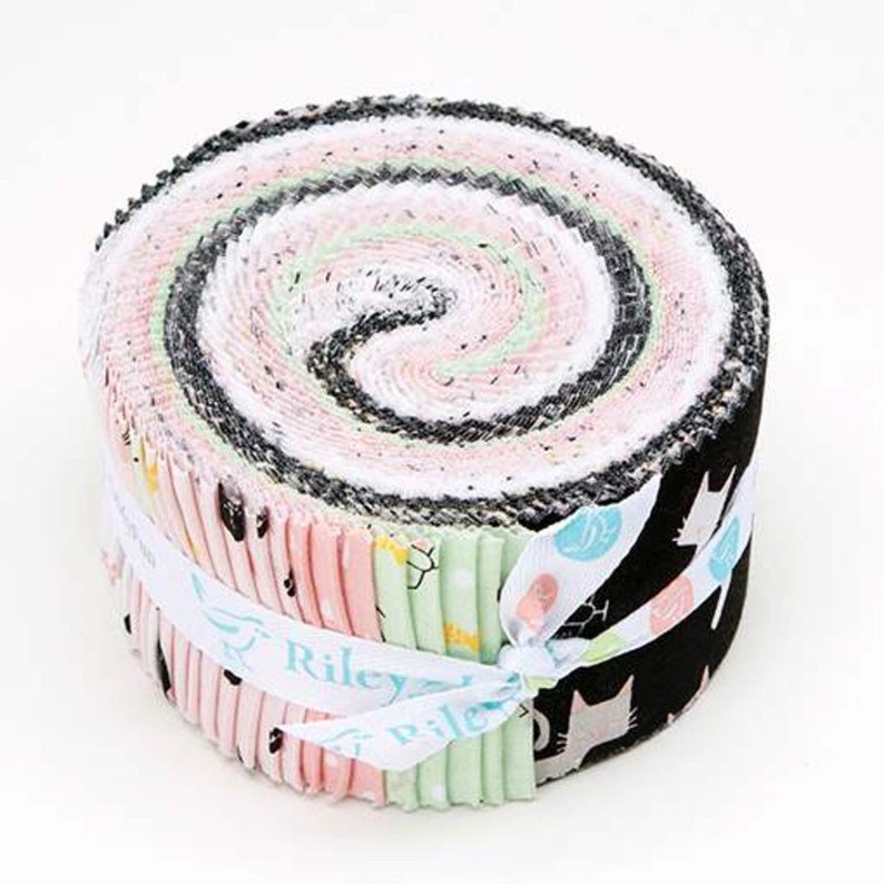 Rolie Polie 5 Stackers 2 items in listing Meow and Forever by My Mind/'s Eye for Riley Blake