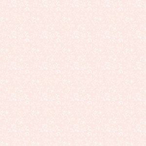 May include: A seamless pattern featuring a delicate floral design in white against a soft pink background. The pattern consists of detailed outlines of flowers and leaves, creating a subtle, elegant texture suitable for various applications.