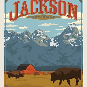Destinations Jackson P10971 Wyoming by Anderson Design Group for Riley Blake Designs - by the panel