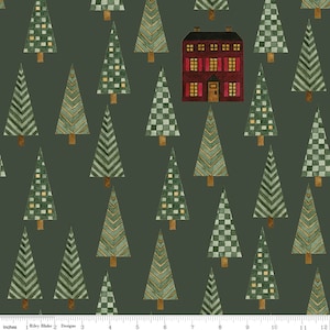 For the Love of Nature C11372 Green Trees by Teresa Kogut for Riley Blake - by the half-yard