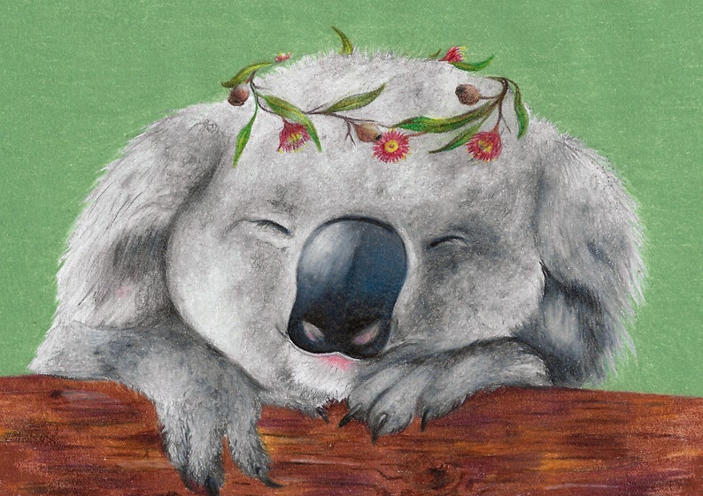 Koala Baby, Australian Native Animal, Greeting Card image 3