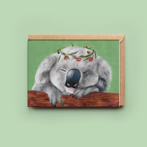 Koala Baby, Australian Native Animal, Greeting Card image 1