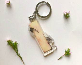 Letter I For Ibis Acrylic Keychain