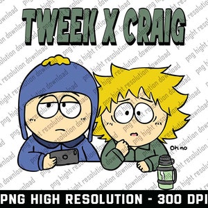 South Park- Tweek x Craig collage Postcard for Sale by midnight