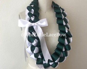 Graduation Lei-Satin Ribbon w/Side Bow STYLE N