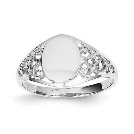 Filigree signet ring deals