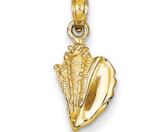 3-D Conch Shell Pendant (JC-030)