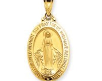 Medium Miraculous Medal Pendant (JC-829)