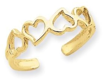 Open Hearts Toe Ring (JC-780)