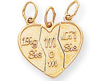 Break Apart Big Sis, Mom, Lil Sis Charm (JC-088)