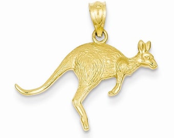 Textured Kangaroo Pendant (YC1106)