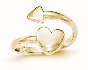 Heart with Arrow Toe Ring (JC-1112)