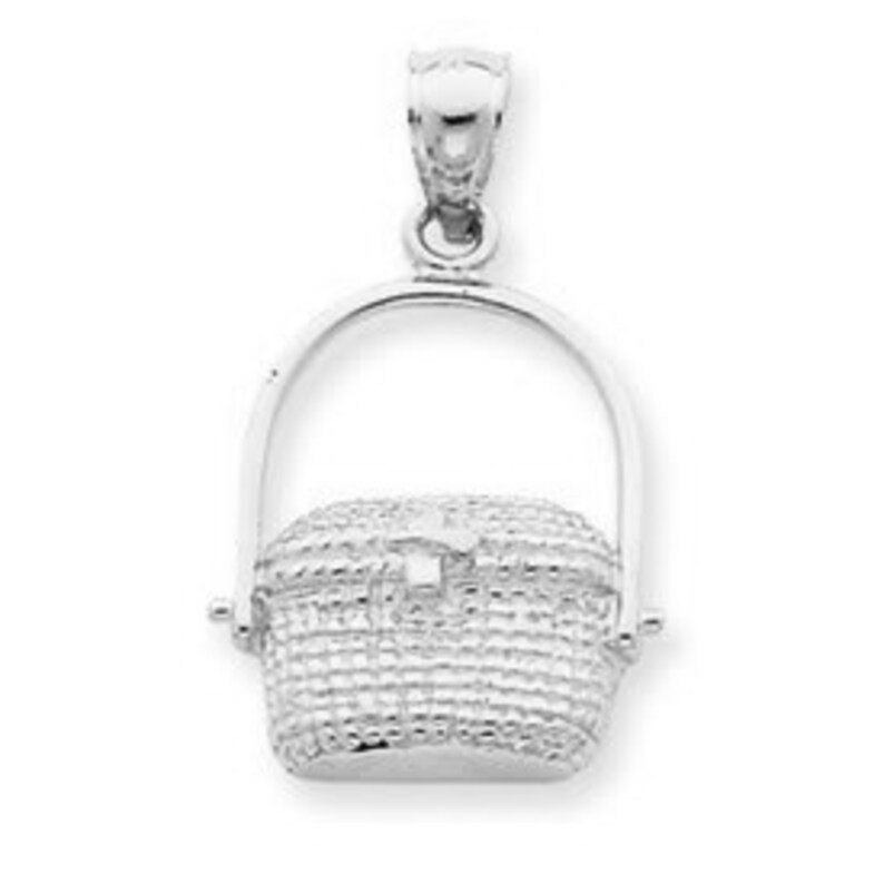 Nantucket Basket Pendant JC671 Etsy