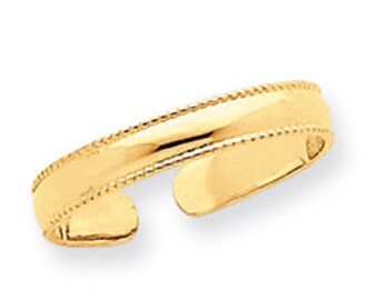 Mill Grain Adjustable Toe Ring (JC-796)