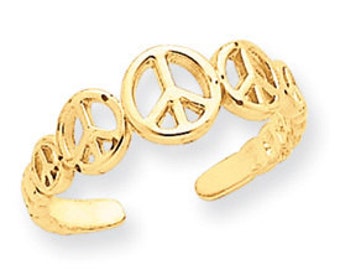 Peace Sign Toe Ring (JC-687)