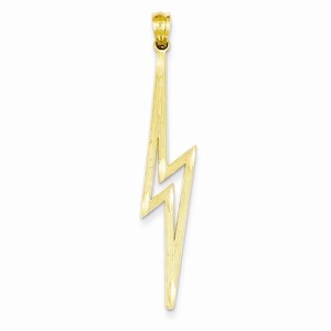 Polished D/C Lightning Bolt Pendant (JC-1106)