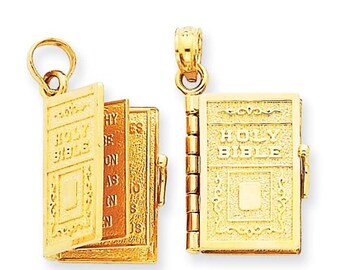 Holy Bible Charm with Move-able Pages (JC-071/JC-073)