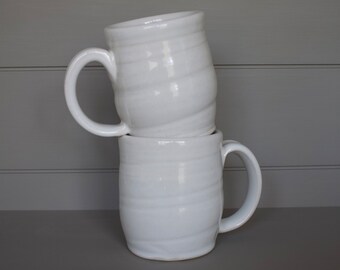White Initialed Mug Set - Letter "Z"