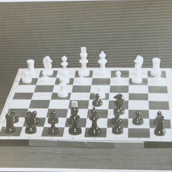 Your Move - Odd 1950's Chess Board Still Life Snapshot Photo