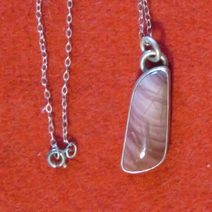 Vintage 1990&#39;s Dale Repp Sterling Silver Imperial Jasper Handmade Necklace Pendant