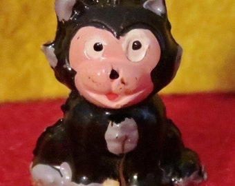 Geppetto & Pinocchio's Figaro The Cat Marx Disney On Parade Disneykins Vintage Plastic Playset Figure