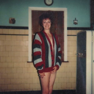 Sexy 1977 Half Naked Woman In Husband&#39;s Sweater Polaroid Photo/Photograph - Afternoon Delight
