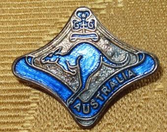 Vintage 1950's Girl Guides Girl Scouts Australian Friendship Pin