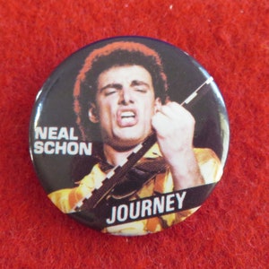 Vintage 1983 Neal Schon Journey Pinback Button
