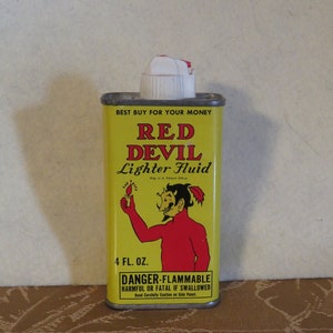Red Devil's Lighter Fluid Tin (DR) Red Devil's Lighter Fluid Tin (DR)