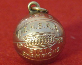 1958 NDHSAA Basketball Pendant: North Dakota State Champions Gold Filled Charm