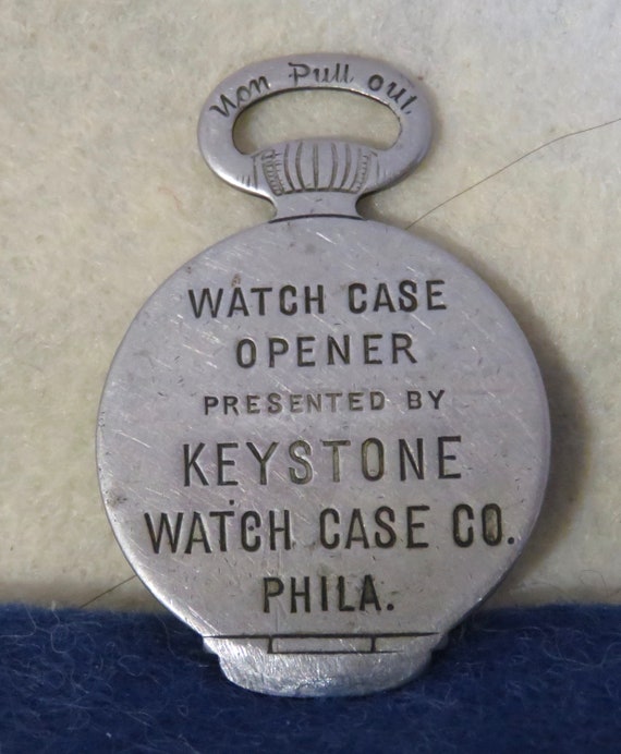 Circa 1890 Jas Boss & Keystone Watch Case Advertising… Gem