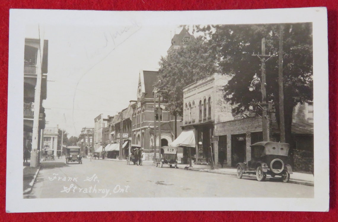 Vintage 1920's Frank Street Strathroy Ontario Souvenir Etsy