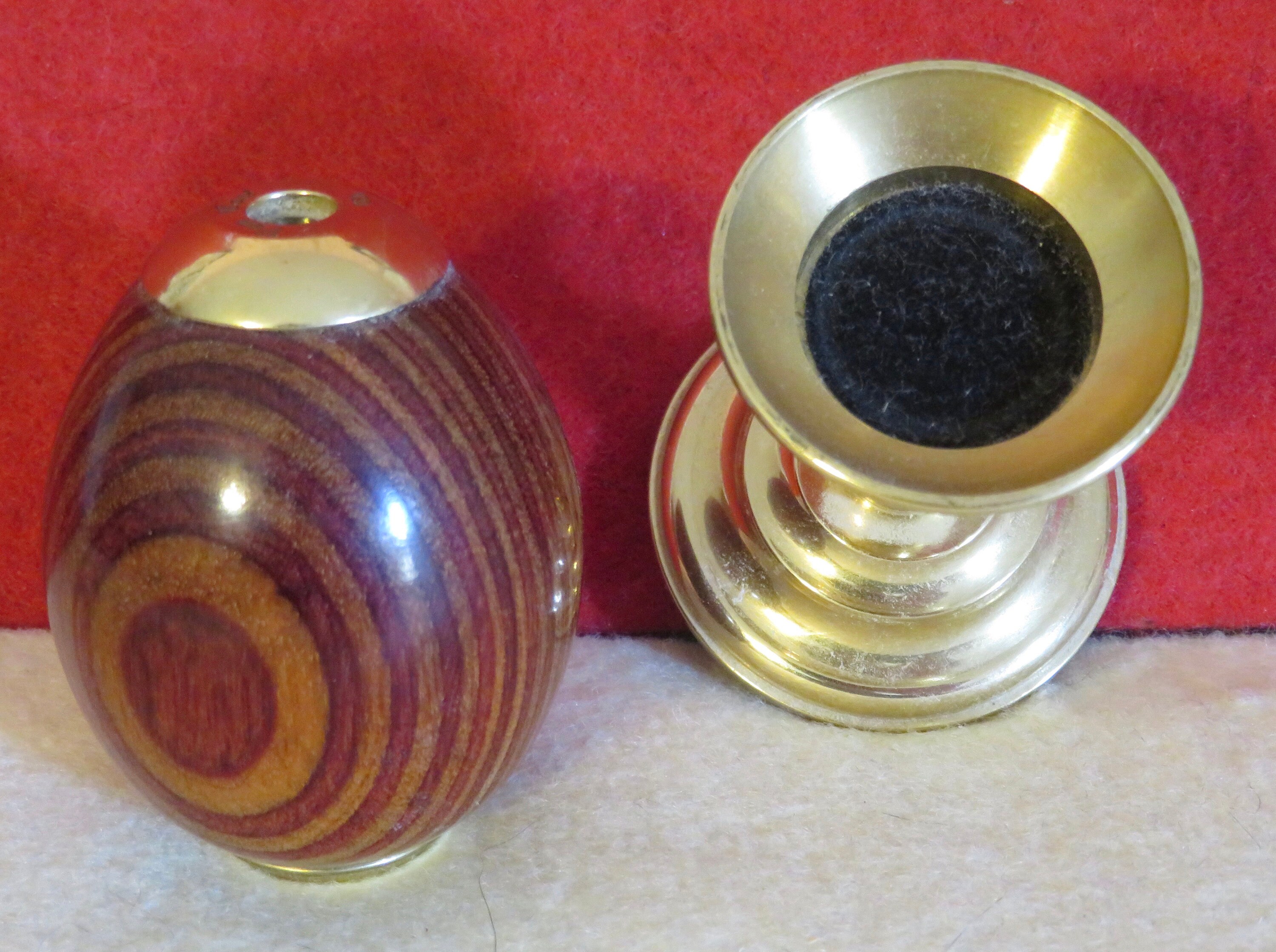 1991 Van Cort Nicholas II Colorful Wood Egg Kaleidoscope With