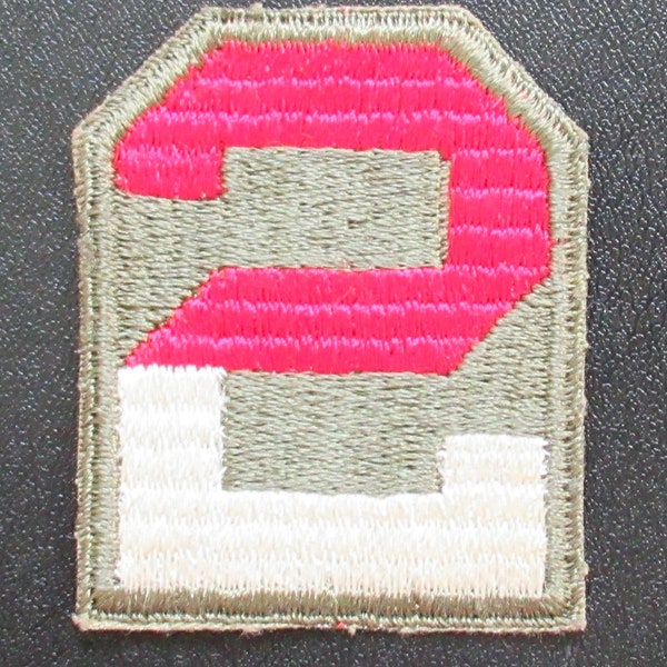 USA Flag With US Army 4th Infantry Division Patch – 3.0 X 2.0, Hook Fastener (A5)