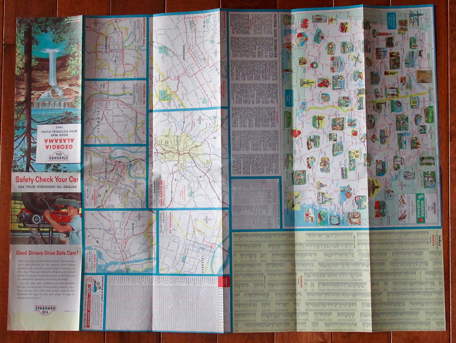 1962 Standard Oil Company and Alabama Advertising Road Etsy