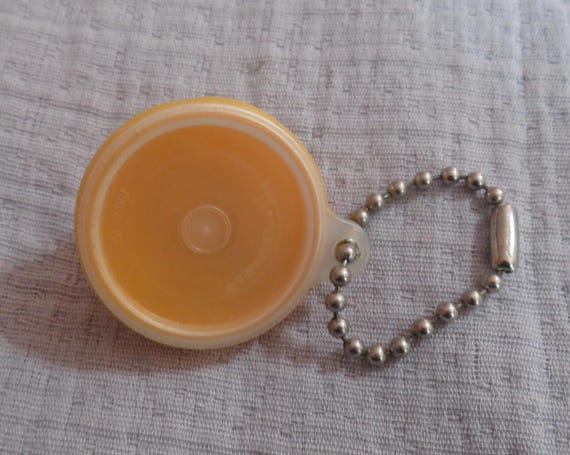Vintage 1960's Yellow Tupperware Bowl Advertising Key Chain/Keychain