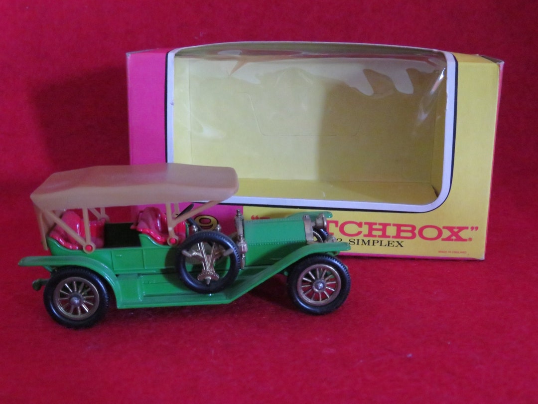 Vintage 1960's Lesney Matchbox 1912 Simplex Y-9 in Original Box