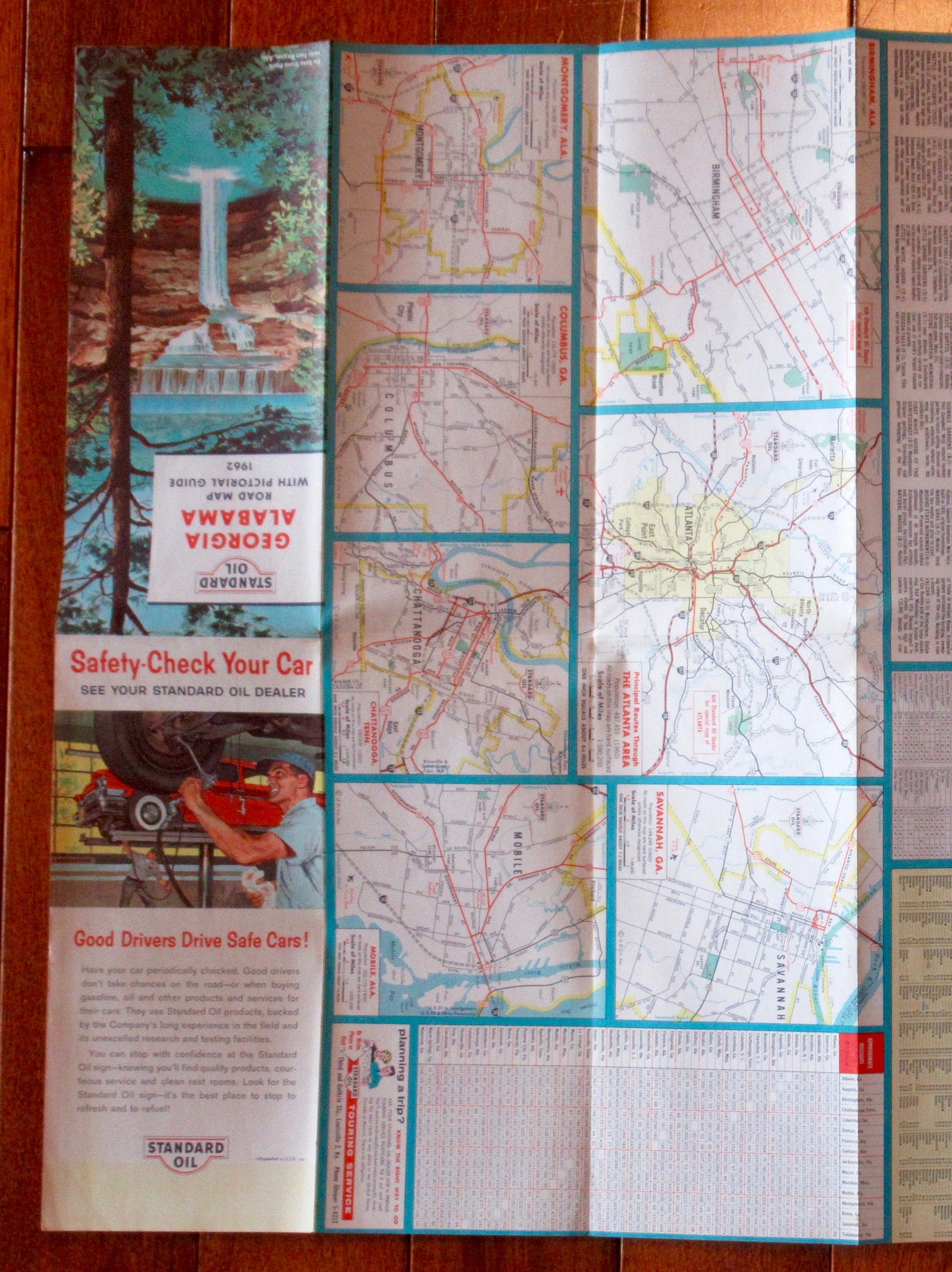 1962 Standard Oil Company and Alabama Advertising Road Etsy