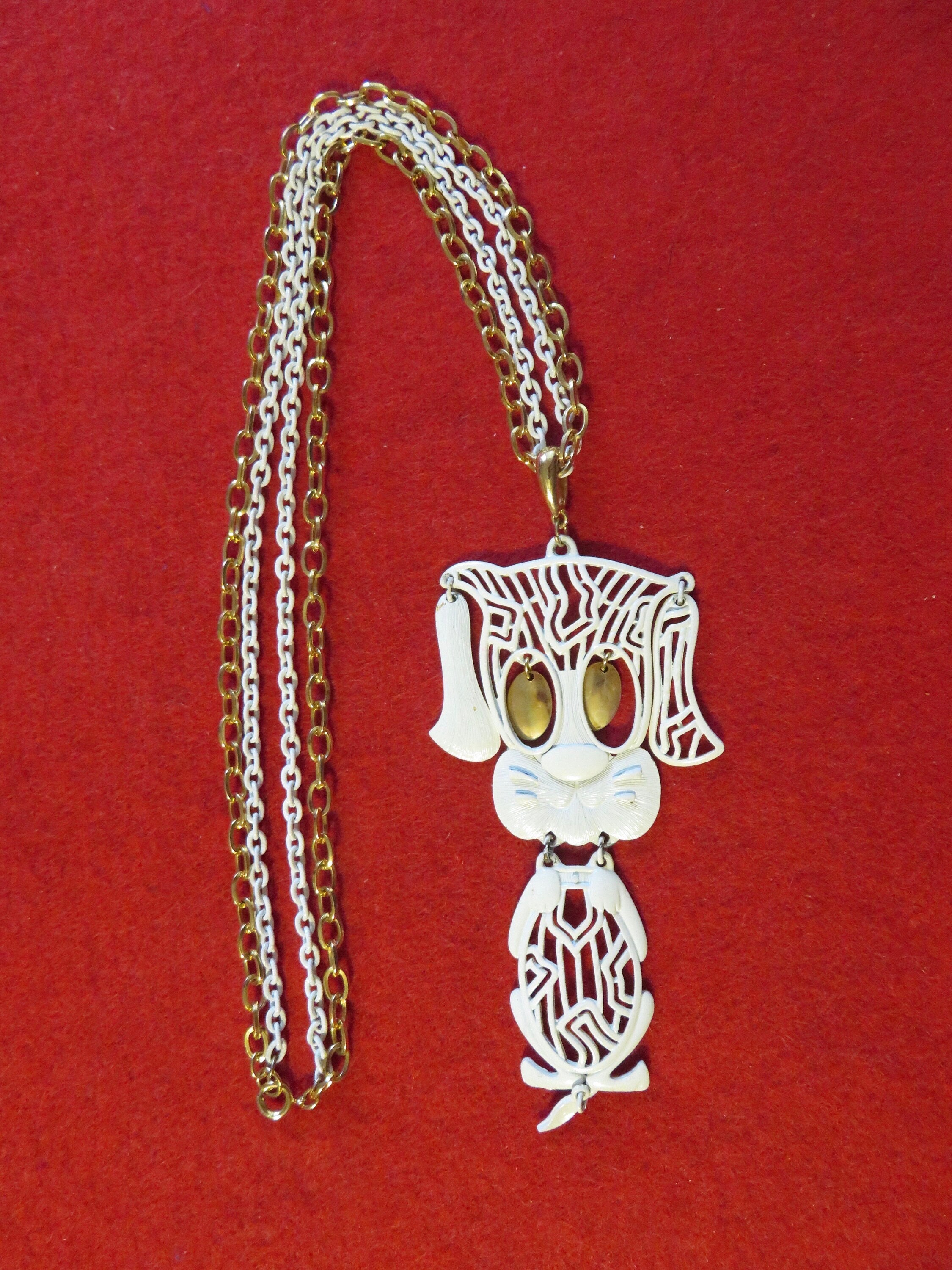 【再入荷】 Vintage 1970's Canine Dog Puppy Articulated Signed Alan その他