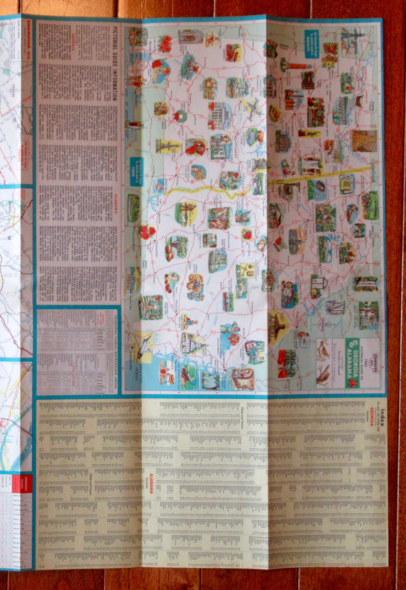 1962 Standard Oil Company and Alabama Advertising Road Etsy