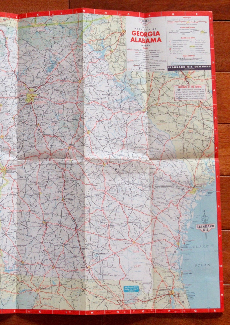 1962 Standard Oil Company and Alabama Advertising Road Etsy