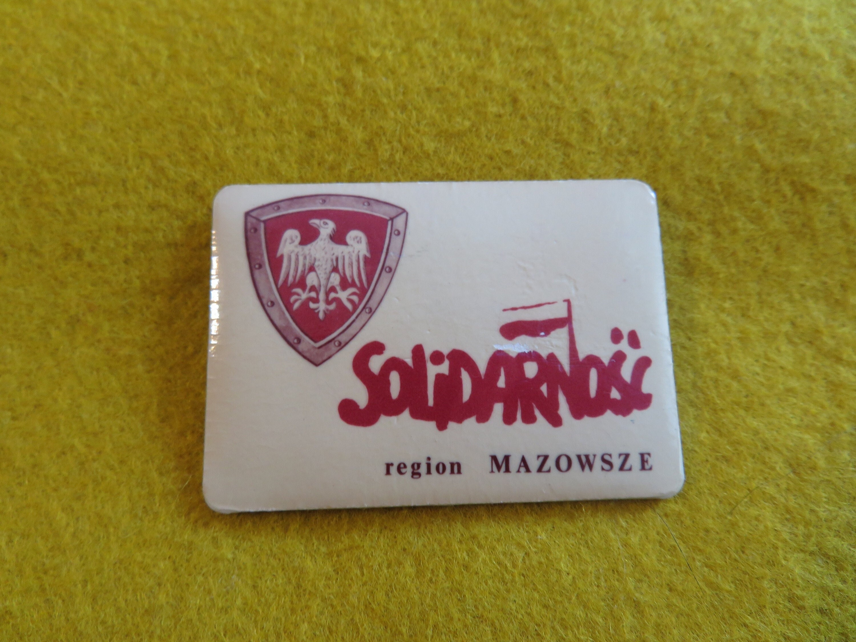 Original 1980's Solidarnosc Polish Solidarity Political Pinback Button -  Mazowsze Region - Etsy, image size:3000x2250